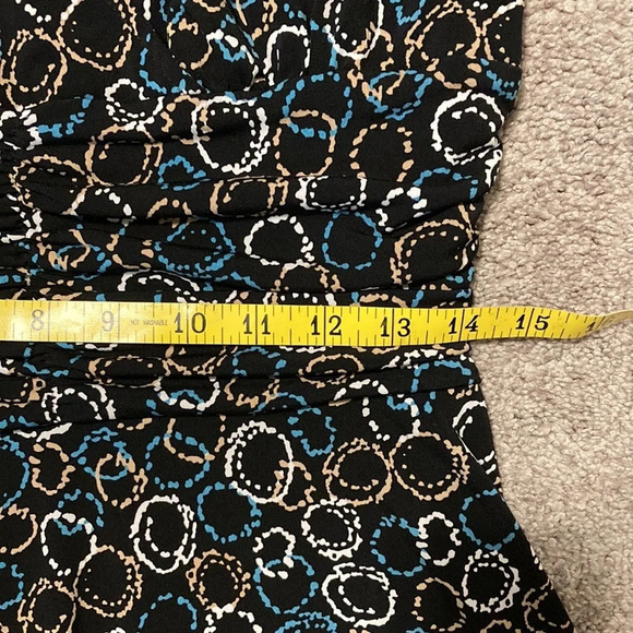 Karin Stevens black patterned sleeveless dress 8 - Picture 13 of 15